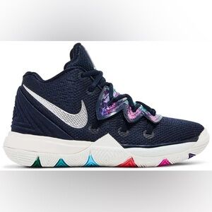 Boys Nike (Kyrie 5 Galaxy) sneakers 1Y Multi-Color basketball shoes youth kids